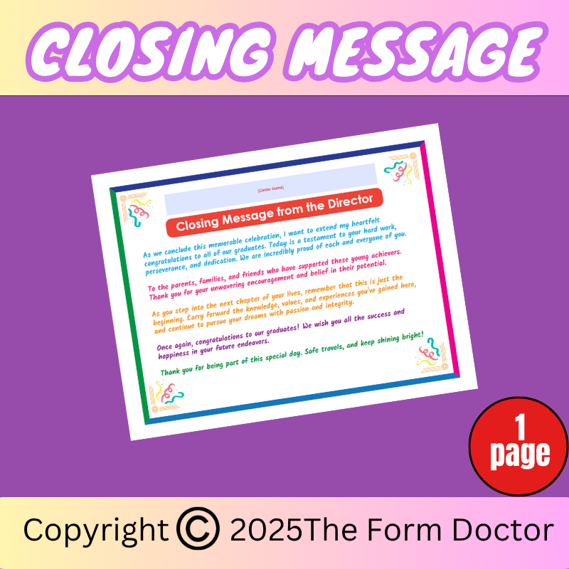 Closing Message