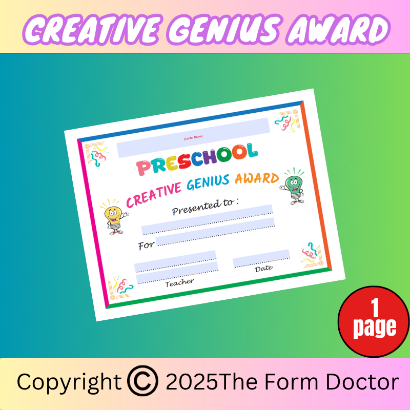 Creative Genius Award