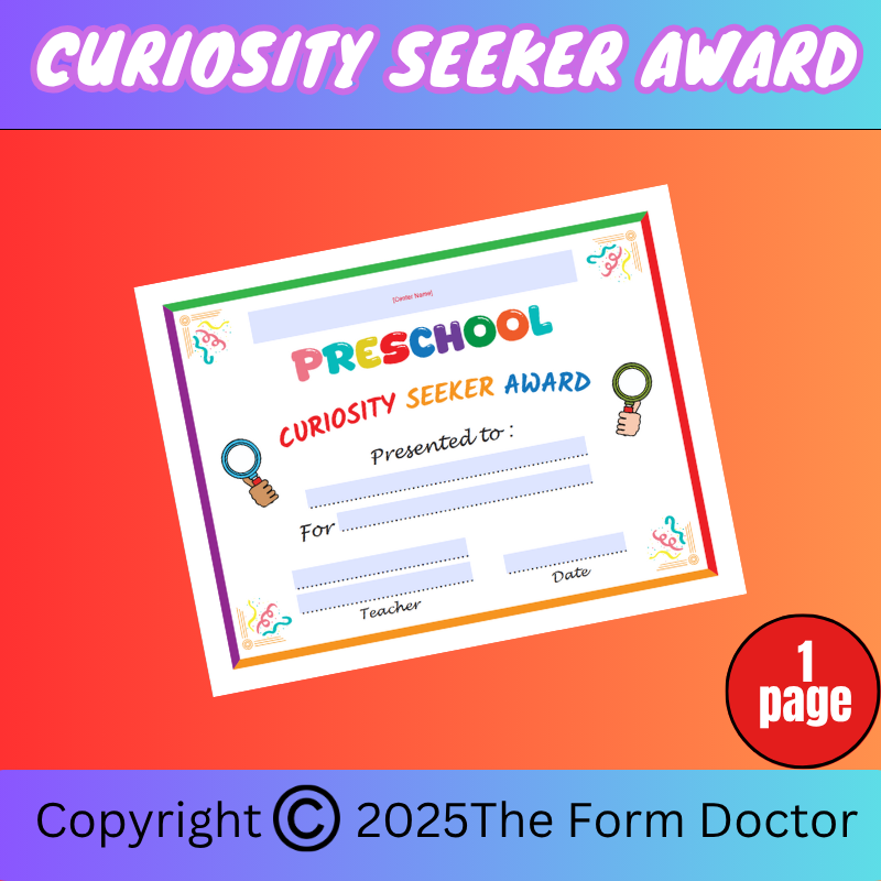 Curiosity Seeker Award