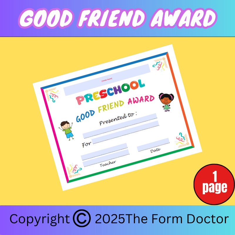 Good Friend Award