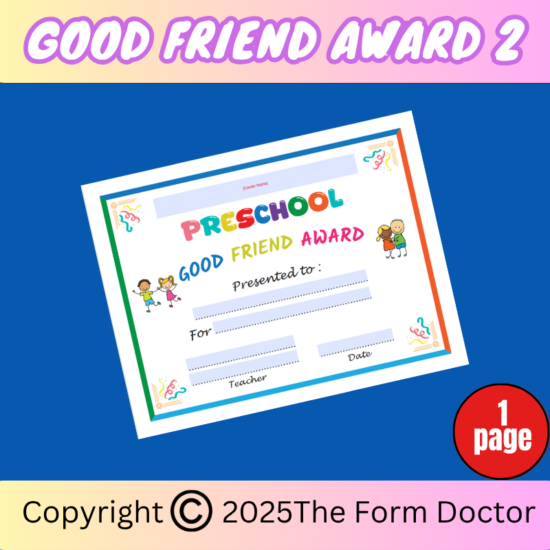 Good Friend Award: 2